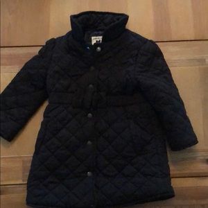 Girls black winter coat